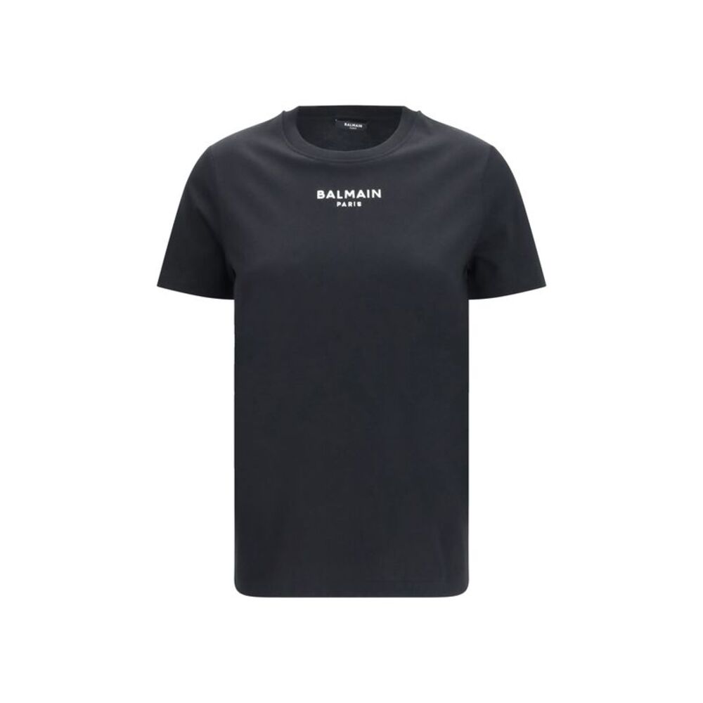 Balmain Women Cotton Logo T-Shirt